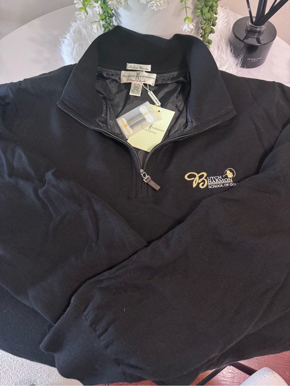 NWT Fairway & Greene Butch Harmon 100% Merino Wool Golf Sweater Men’s XL
